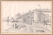 L'Estacade à Paris, Johan Barthold Jongkind  Dutch, Graphite