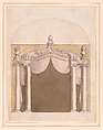 Design for an Alcove, Giuseppe Valeriani Italian, Pen and ink