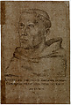 Martin Luther as an Augustinian Monk, Lucas Cranach the Elder (German, Kronach 1472–1553 Weimar), Engraving