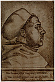 Portrait of Martin Luther, Daniel Hopfer (German, Kaufbeuren 1471–1536 Augsburg), Etching; first state of two