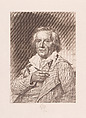 Portrait of Jean Honoré Fragonard, Tiburce de Mare French, Etching, printed in brown ink