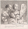 Angels and cherubim, Violante Vanni  Italian, Etching and engraving
