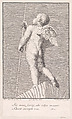 Amorino holding a pole, Violante Vanni  Italian, Etching and engraving