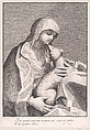 Saint Agnes with a lamb, Violante Vanni  Italian, Etching and engraving