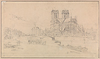 The Apse of Notre-Dame, Paris, Charles Meryon  French, Graphite