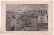 View from the Artist's Studio Window, Rome, Max Klinger  German, Etching and drypoint