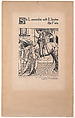 Sir Launcelot and Elouise the Fair, for "The Story of the Champions of the Round Table", Howard Pyle American, Pen and ink