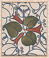 Design for Woven Textile Patterns, Wiener Werkstätte, Ink, watercolor and gouache on white paper or card; verso painted black