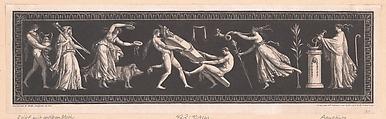 Frieze with Antique Motifs, Louise Pithoud  French, Etching, aquatint, and crayon manner engraving