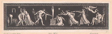Frieze with Antique Motifs, Louise Pithoud  French, Etching, aquatint, and crayon manner engraving
