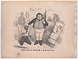 John Bull Makes a Discovery, Currier & Ives  American, Lithograph