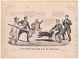 Letting the Cat Out of the Bag!!, Louis Maurer  American, born Germany, Lithograph