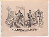 The Man of Words, The Man of Deeds, Which Do You Think the Country Needs?, John Cameron American, born Scotland, Lithograph