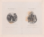 Two illustrations for "The Economy of Human Life", Frank Howard  British, Engraving on chine collé; proof
