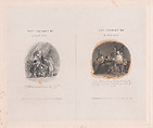 Two illustrations for "The Economy of Human Life", Frank Howard  British, Engraving on chine collé, proof