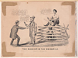 "The Nigger" in the Woodpile, Louis Maurer  American, born Germany, Lithograph