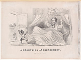A Startling Announcement, Currier & Ives American, Lithograph