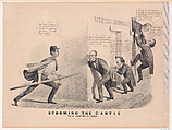 Storming the Castle – "Old "Abe" on Guard, Currier & Ives American, Lithograph