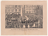 The Funeral of President Lincoln, New York, April 25th, 1865, Passing Union Square, Currier & Ives  American, Lithograph