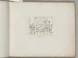 A Woman Seated on a Grecian Sofa with a Lapdog, in an Interior (from Sketches in Outline), Henry Moses British, Etching and engraving
