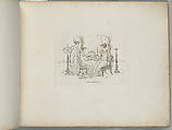 Three Women by a Harpsichord (from Sketches in Outline), Henry Moses British, Etching and engraving