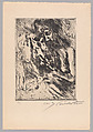Death and the Woman; from Dance of Death, Lovis Corinth  German, Etching