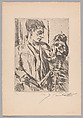 Death and the Youth; from Dance of Death, Lovis Corinth  German, Etching