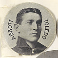 Abbott, Toledo, from the Stars of the Diamond series (E254) issued by the Colgan Gum Company, Colgan Gum Company, Louisville, Kentucky  American, Photolithograph