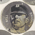 Bell, Brooklyn, from the Stars of the Diamond series (E254) issued by the Colgan Gum Company, Colgan Gum Company, Louisville, Kentucky  American, Photolithograph