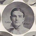 Clarke, Cincinnati, from the Stars of the Diamond series (E254) issued by the Colgan Gum Company, Colgan Gum Company, Louisville, Kentucky  American, Photolithograph