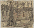 Farmyard with Sheep (recto); Female Nude (verso), Piet Mondrian (Dutch, Amersfoort 1872–1944 New York), Conté crayon, charcoal, and graphite