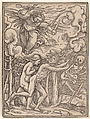 Expulsion from Paradise, from "The Dance of Death", Hans Holbein the Younger German, Woodcut