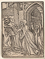 The Abbess, from "The Dance of Death", Hans Holbein the Younger German, Woodcut