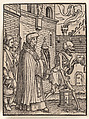 The Priest, from "The Dance of Death", Hans Holbein the Younger German, Woodcut