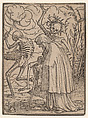 The Old Woman, from "The Dance of Death", Hans Holbein the Younger German, Woodcut