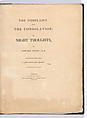 The Complaint and the Consolation; or, Night Thoughts, William Blake (British, London 1757–1827 London), Illustrations: etching and engraving