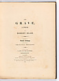 The Grave, A Poem, After William Blake (British, London 1757–1827 London), Illustrations: etchings