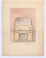 Design for a Wash Stand with a Mirror and Double Basin in the Art Nouveau Style, Georges de Feure (French, Paris 1868–1943 Paris), Graphite and watercolor