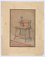 Designs for a Serving Station in the Art Nouveau Style, Georges de Feure French, Graphite and watercolor