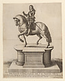 Equestrian Statue of King Charles I at Charing Cross, Wenceslaus Hollar  Bohemian, Etching and engraving; sixth state of seven