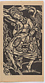 Dance of Death in Seven Tempos (Dood - Dans in Zeven Tempos), Nicolas Mathieu Eekman (Belgian, Brussels 1889–1973 Paris), Frieze of seven woodcuts plus title printed on Toshi paper with a woodcut cover printed  on thick oatmeal paper