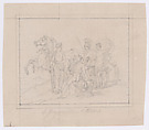 The Judgment of Paris, baron François Gérard French, Graphite; squared in graphite