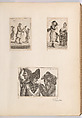 (in 33.30, nos. 1, 2, 3), John Kay, James Robertson, Esq. of Kincraigie, commonly called "the daft Highland Laird"; Tom Fraser, a scavenger, dancing to the servant of a vintner for a glass of whiskey; A Triumvirate: The Daft Highland Laird (James Robertson), John Dhu or Dow (a member of the Town Guard), and Jamie Duff (an Idiot); all 1784, etching Portraits of Eminent Scotch Characters, Drawn and etched by John Kay (British, Dalkeith, Scotland 1742–1826 Edinburgh), Etching, stipple, aquatint, mezzotint; one watercolor