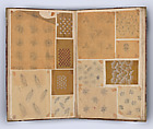 Scrapbook with Textile Patterns on Transfer Paper, Anonymous, French, 19th century, Pen and ink, graphite, and gouache over transfer paper
