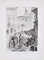 The Barricade, Edouard Manet French, Lithograph on chine collé; second state of two