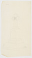 Grave Monument with Cross, No. 731, Alexander Maxwell American, Graphite