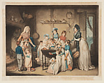 The Sailor's Orphans, or the Young Ladies' Subscription, William Ward  British, Hand-colored mezzotint