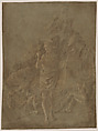 The Resurrection, Marco Zoppo (Marco Ruggeri known as Lo Zoppo) (Italian, Cento 1431/32 – ca. 1478 Venice), White tempera, brush and brown wash, over black chalk, on paper washed light-brown of slightly greenish tint