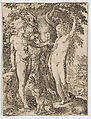 Adam and Eve, Hendrick Goltzius Netherlandish, Engraving
