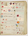 Valentine makers' scrapbook, Anonymous, British, 19th century, Cut paper with ink, watercolor, chromolithographs, and gilt scraps